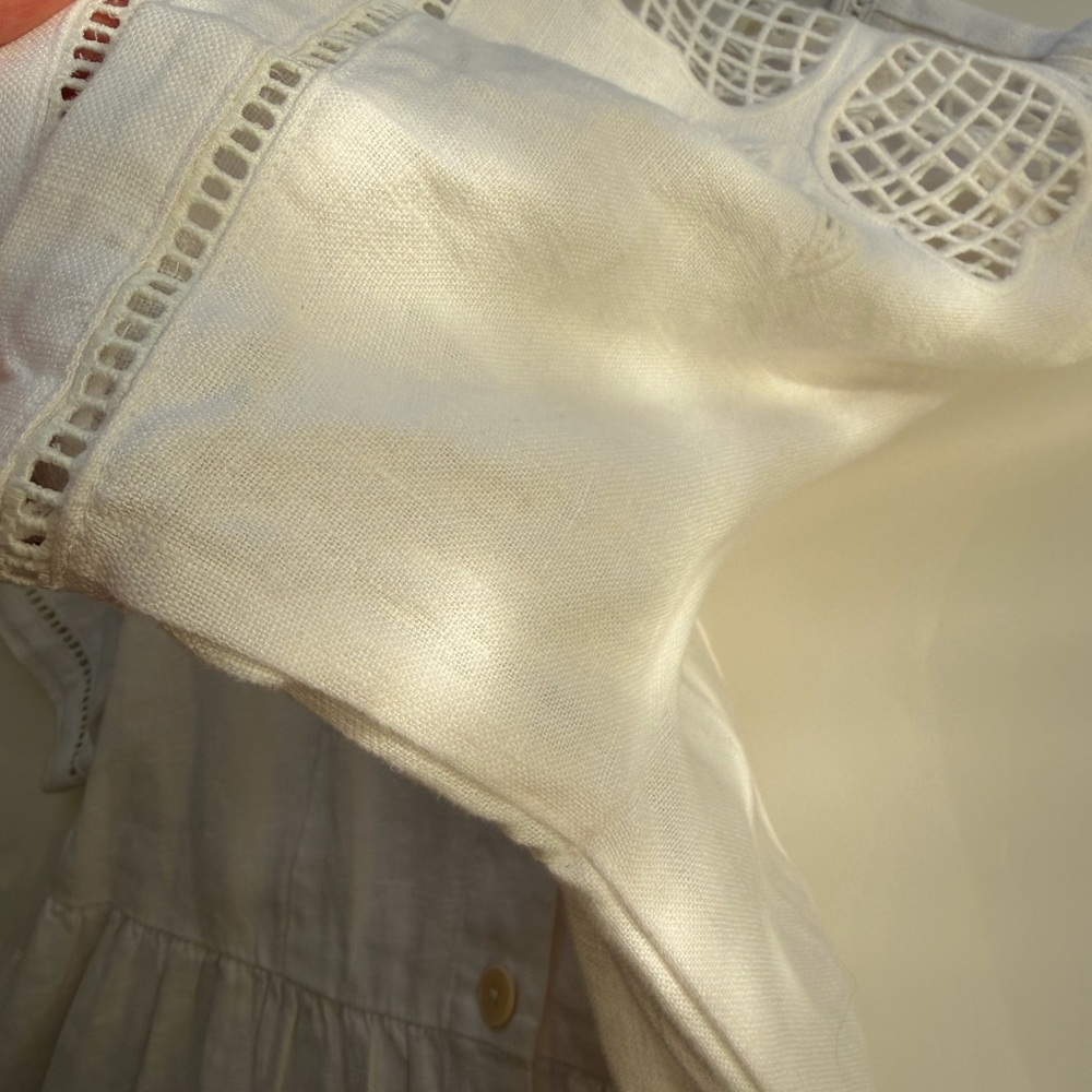 Madewell Cassie White Linen Dress - Picture 13 of 15